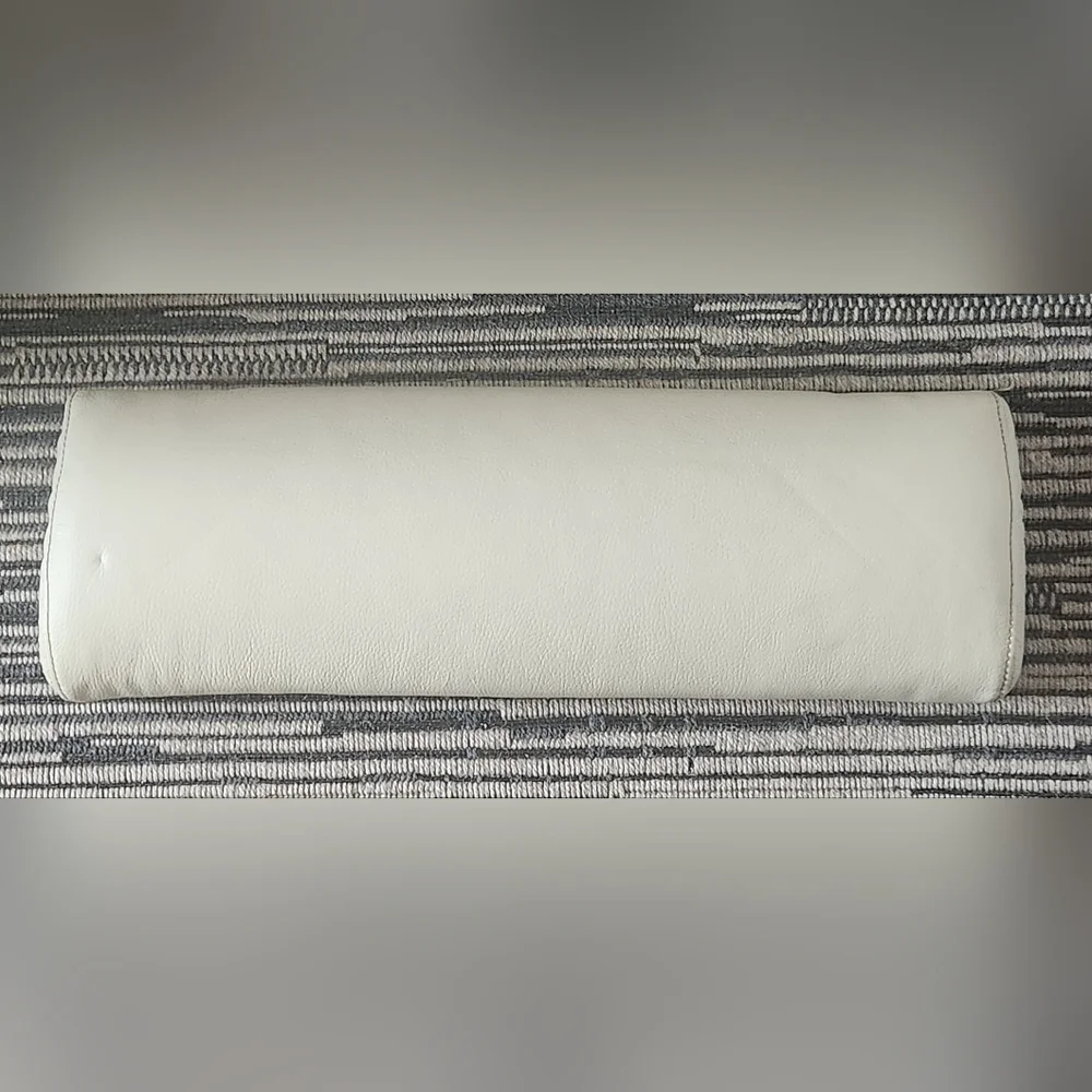 Ikea Poang Leather headrest Ivory/cream color new discontinued old stock